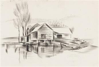 KONRAD CRAMER (1888-1963) Two drawings.